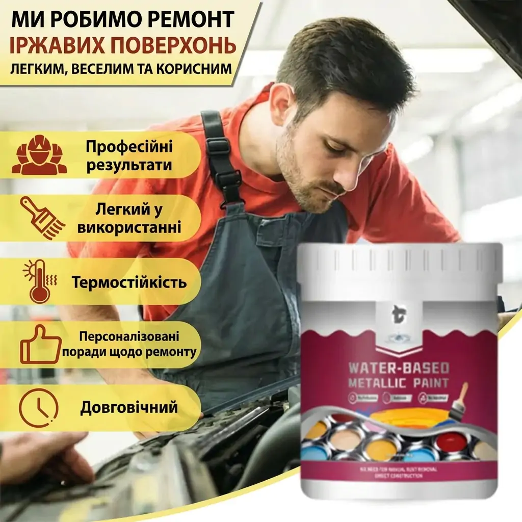 Миттєве Відновлення Іржі: Фарба-Перетворювач