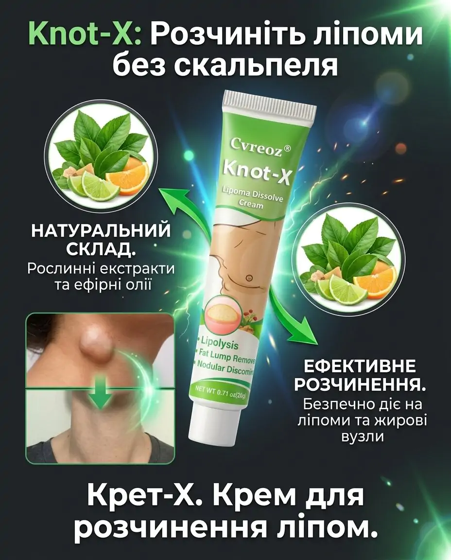 Knot-X: Розчиніть ліпоми без скальпеля Ваша шкіра без недоліків!