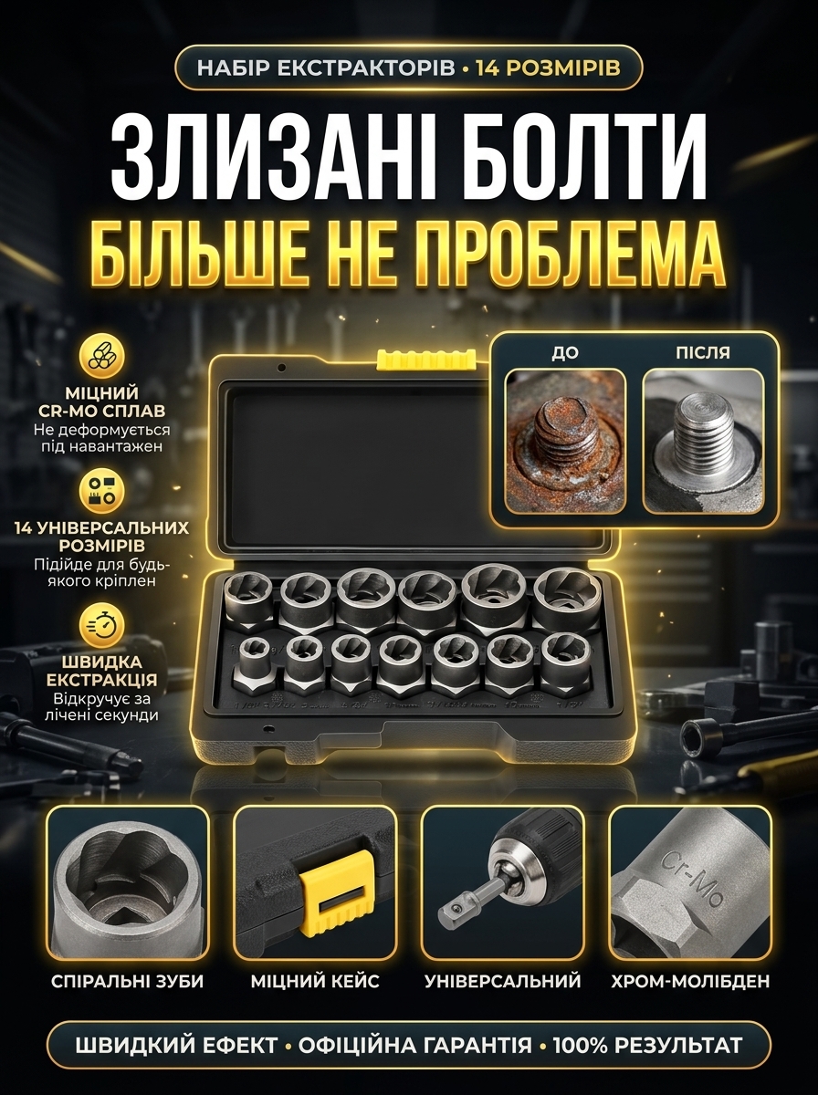 Злизані болти більше не проблема